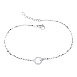 Lắc chân gắn đá quý VN030